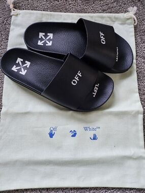 Off-White Black Slide Sandals With Dust Bag - EU37 (Women's US6.5-7)